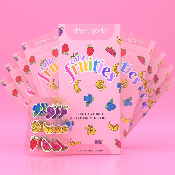 dew of the gods CUTIE FRUITIES Blemish Stickers, 2x 18 stickers - Picture 2 of 5
